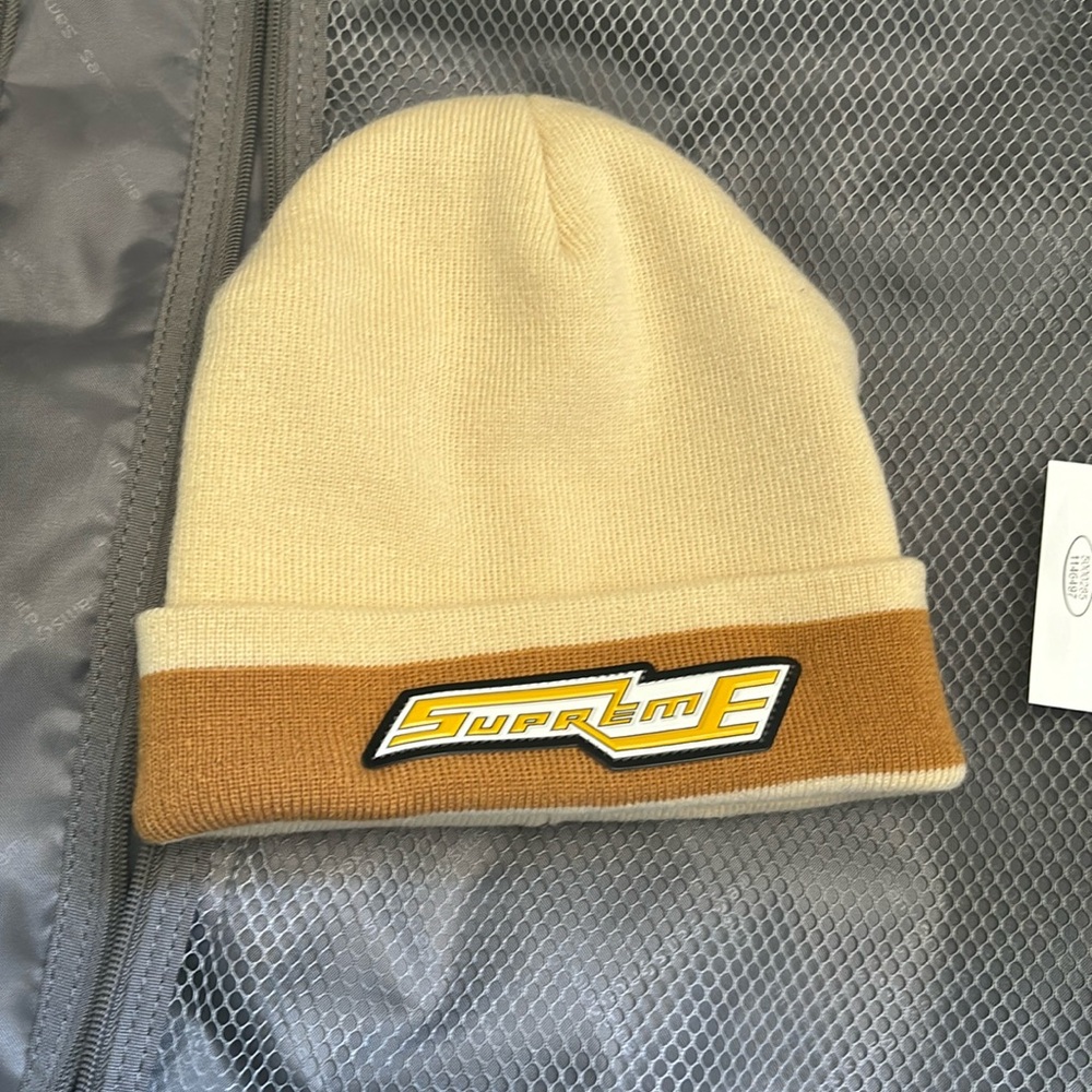 supreme cuff stripe beanie fw20